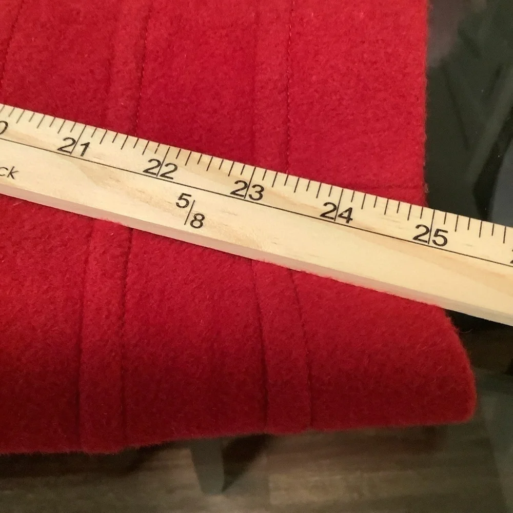 ST John’s Bay Women’s 3X red 70% wool 20% nylon 10% 18W cashmere red pea coat - Picture 11 of 11